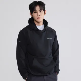 【Discovery Expedition】格紋刷毛帽T 休閒帽T 保暖上衣(DXHD79056-BKS)