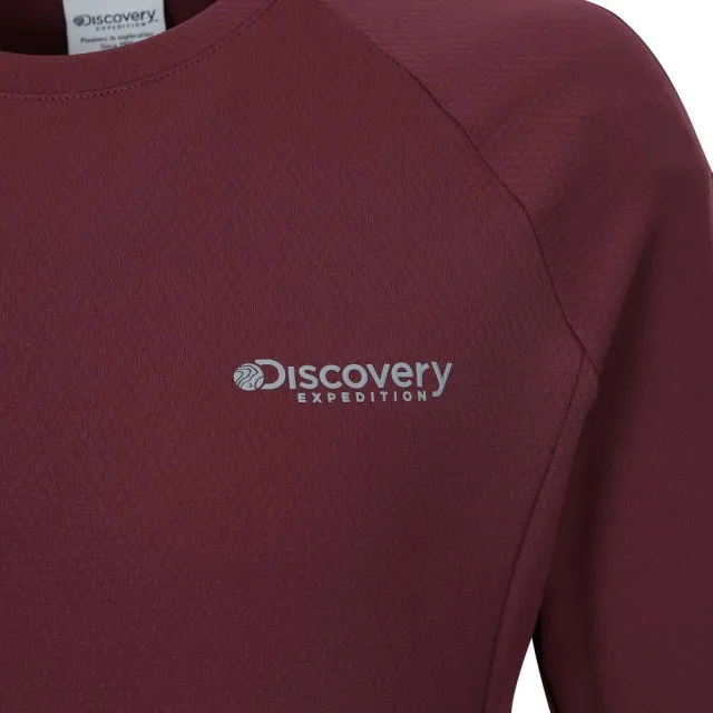 【Discovery Expedition】女版短版Delta Peak 機能長袖T恤 長袖上衣 吸濕排汗(DWRL4G054-BDS)