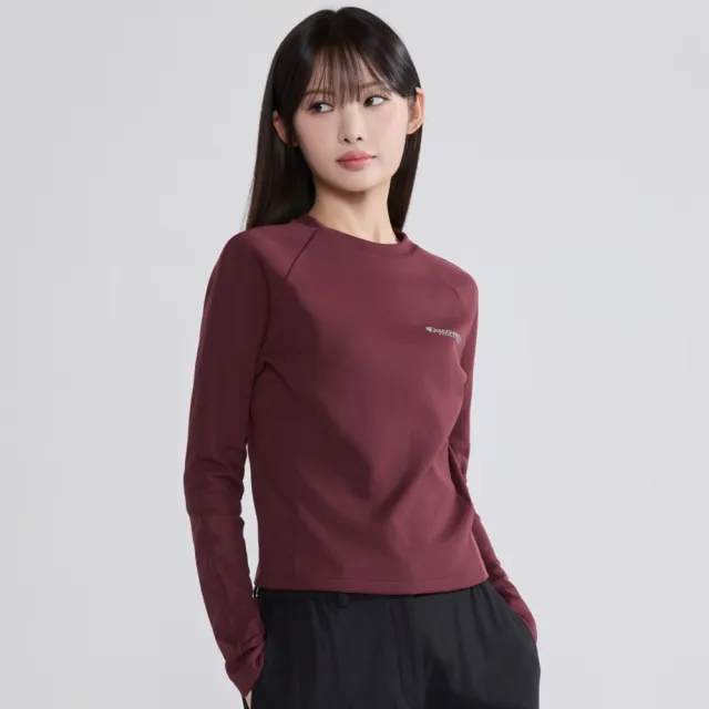 【Discovery Expedition】女版短版Delta Peak 機能長袖T恤 長袖上衣 吸濕排汗(DWRL4G054-BDS)