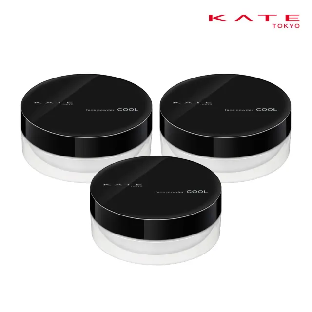 【KATE 凱婷】零瑕肌密蜜粉Z 3入組 3款任選控油/半霧/光澤(隱形毛孔 長效定妝)