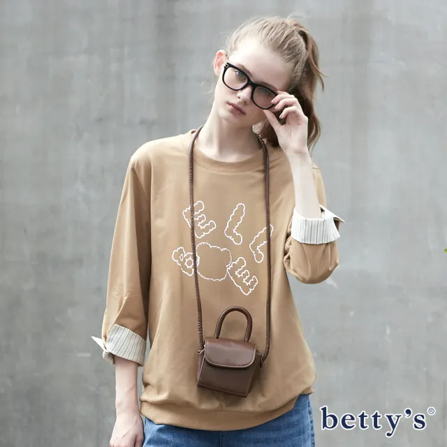 【betty’s 貝蒂思】BEELE熊刺繡舒適上衣(共二色)