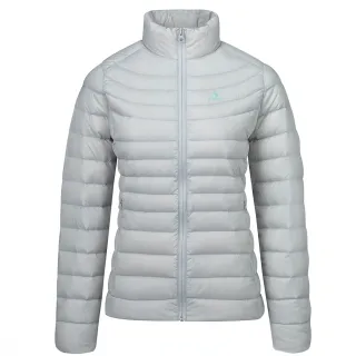 【ATUNAS 歐都納】女款防風保暖KEEP WARM輕量立領羽絨外套(A6GAGZ04W石灰/素面實搭/防潑水/舒適*)