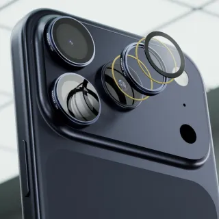 【MAGEASY】iPhone 17 Pro/Pro Max Lenz 鈦合金藍寶石鏡頭保護貼(三顆/組)