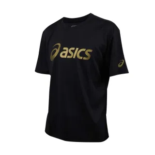 【asics 亞瑟士】運動短袖T恤-台灣製 吸濕排汗 休閒 運動 上衣(2033C183-001)
