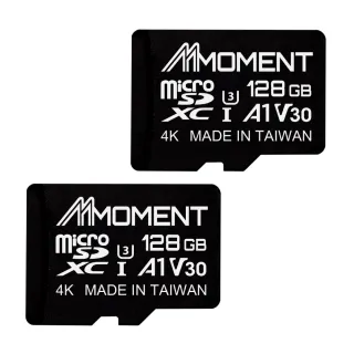 【Moment】兩入組MicroSD SDXC UHS-I MM13 Jolly A1V30 128GB 記憶卡(128G A1 V30兩入)