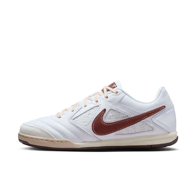 【NIKE 耐吉】足球鞋 男鞋 運動鞋 室內 GATO 白紅棕 IM6669-120