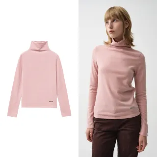 【MARITHE FRANCOIS GIRBAUD】官方旗艦 女版高領長袖上衣 MFG(粉紅色)