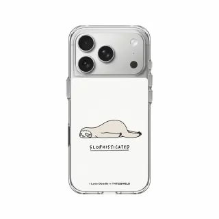 【RHINOSHIELD 犀牛盾】iPhone 17/Air/Pro/Pro Max Clear 抗黃化透明防摔手機殼/樹懶(ilovedoodle)