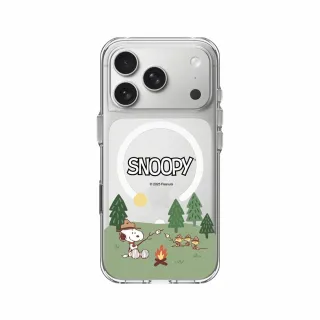 【RHINOSHIELD 犀牛盾】iPhone 17/Air/Pro/Max Clear 透明防摔磁吸手機殼/露營趣(Snoopy 史努比)