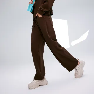 【KERAIA 克萊亞】百塩茶棕顯瘦彎刀休閒褲