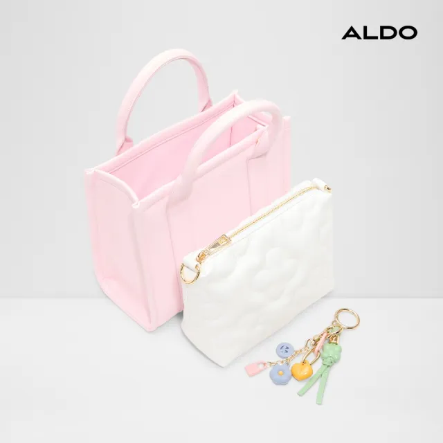 【ALDO】HYPERTMC04-可愛吊飾手提肩背包(粉紅色)