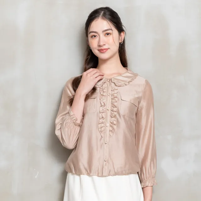 【perng yuh 芃諭名品】柔和若水 亮澤 天絲棉上衣(2025 AW Collection｜4C秋冬新品上市)