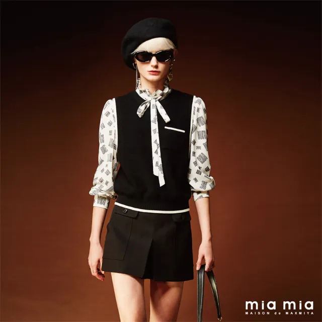 【mia mia】雙貼袋縫釦A字短褲