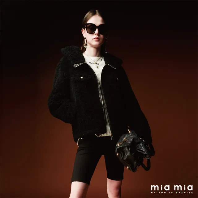 【mia mia】下襬開衩造型五分褲