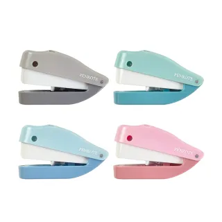 【PENROTE 筆樂】環保無針釘書機 KC0736 隨機顏色出貨(訂書機)