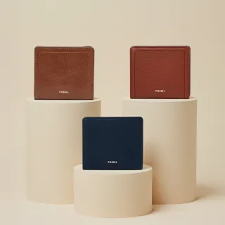 【FOSSIL 官方旗艦館】Logan 真皮RFID防盜短夾 雙12限定(多色可選)