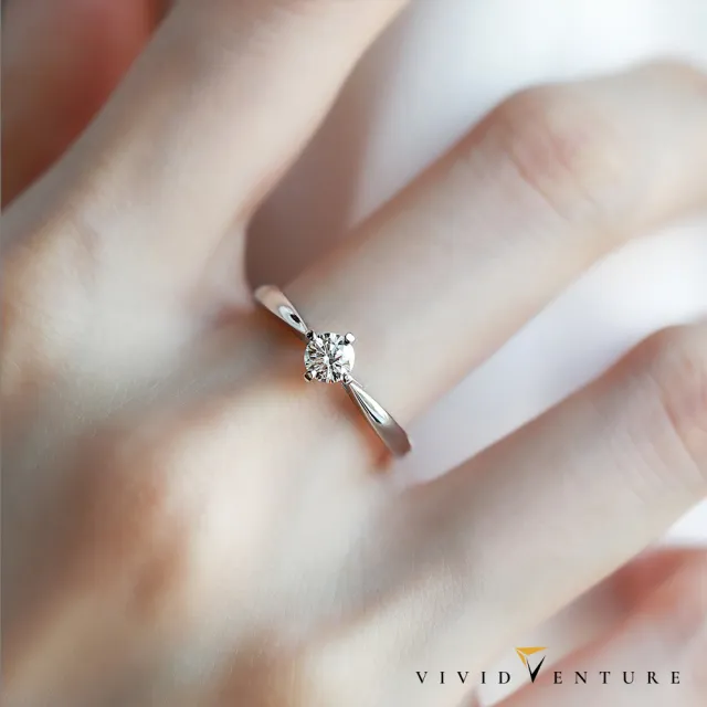 【Vividventure 亞帝芬奇】14K 天然鑽石 GIA 30分 FSI2 戒指+10分 鑽石 男戒 愛的軌跡(結婚 對戒 套組)