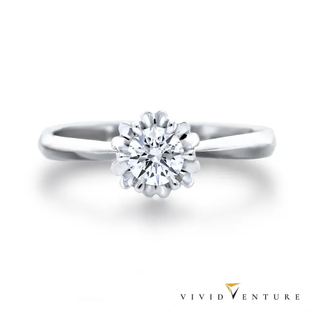 【Vividventure 亞帝芬奇】14K 天然鑽石 GIA 30分 FSI2 戒指+10分 鑽石 男戒 愛的奇遇(對戒 結婚 套組)
