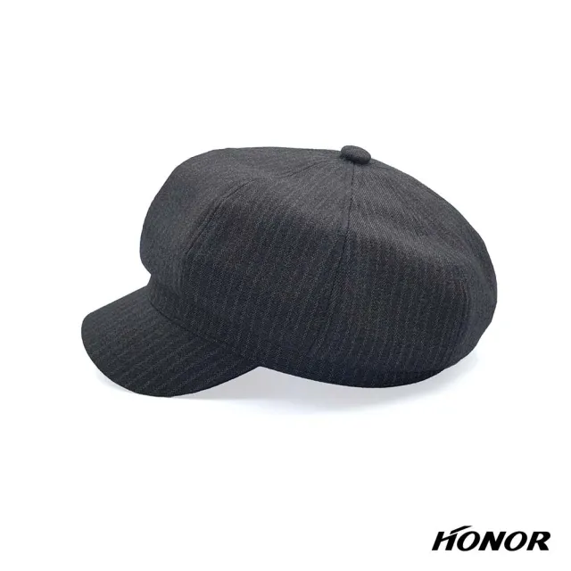 【HONOR 山形屋】灰韻條紋復古報童帽-灰黑