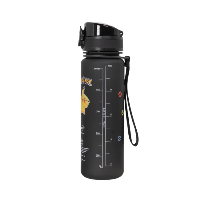 【IMPACT 怡寶】寶可夢彈蓋Tritan水壺/水杯/水瓶（500ML）附提繩-黑 IMPKMB06BK