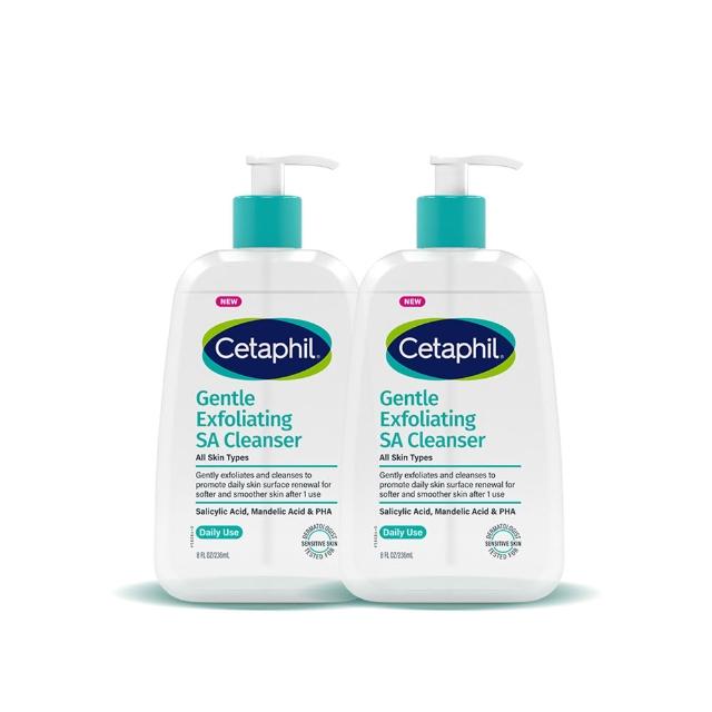【Cetaphil 舒特膚】官方直營 三酸煥膚嫩亮潔膚露236ml 2入組
