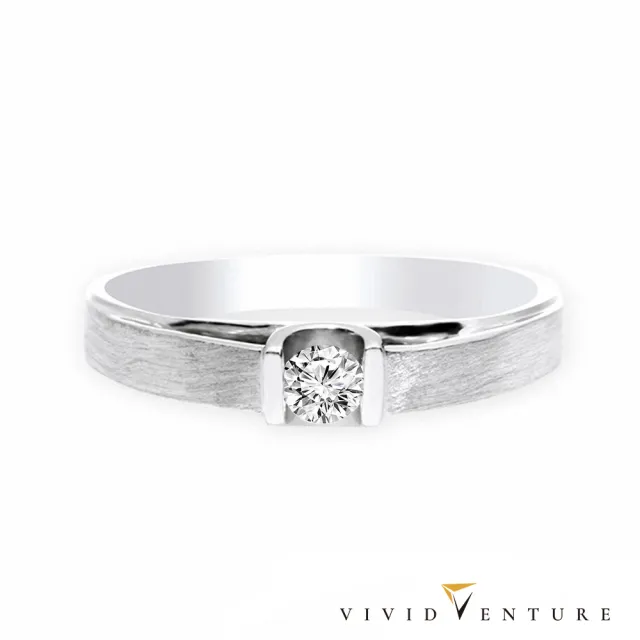 【Vividventure 亞帝芬奇】情侶對戒 14K 天然鑽石 GIA 30分 FSI2 戒指+20分 鑽石 男戒 永恆依靠求婚 結婚)