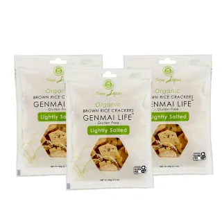 【有機思維】MUSO 日本有機糙米仙貝餅乾(薄鹽x3包)