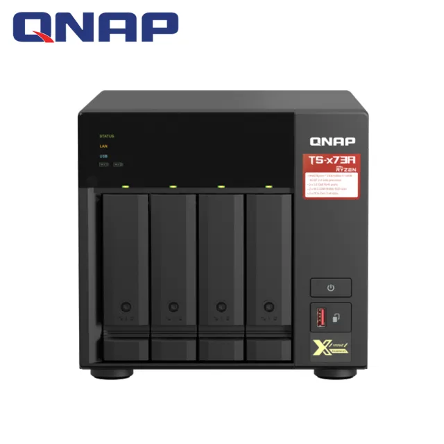 【QNAP 威聯通】搭希捷IronWolf Pro 20TBx2★TS-473A-8G 4Bay NAS 網路儲存伺服器