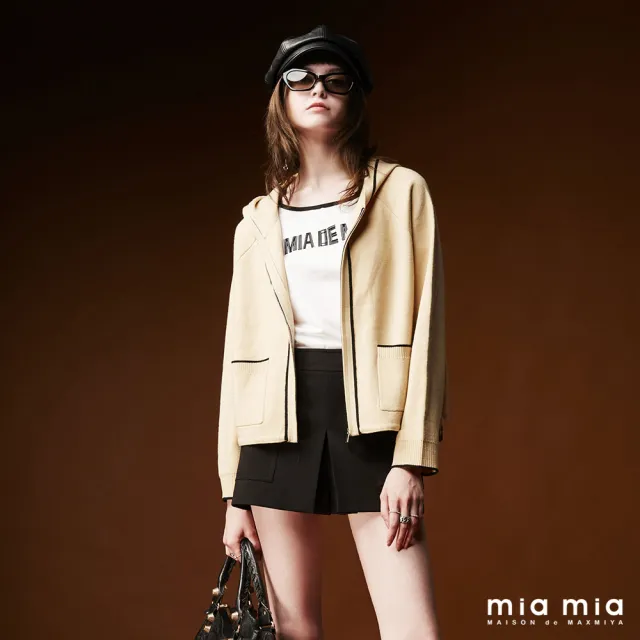 【mia mia】特殊領剪裁短袖T恤