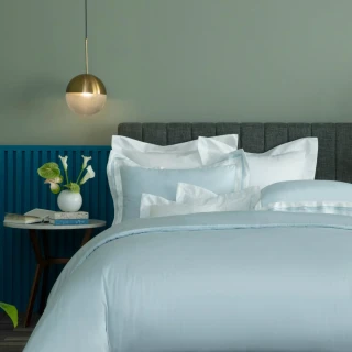 【WEDGWOOD】100%天絲兩用被床包枕套四件組 雙人｜簡約素色(80支350織)