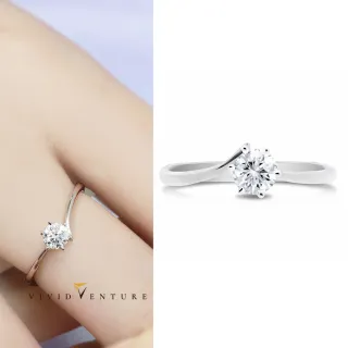 【Vividventure 亞帝芬奇】鉑金 GIA 30分 FVS2 3EX 八心八箭 無螢光 天然鑽石 真鑽 戒指 樂愛