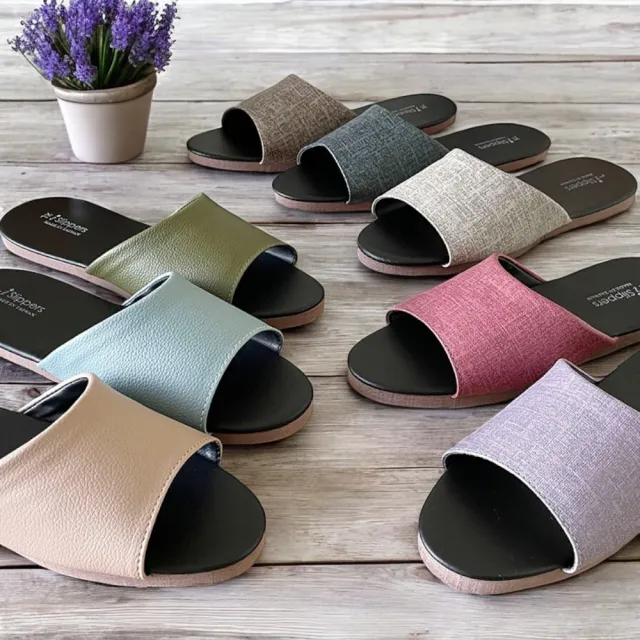 【iSlippers】台灣製造-防滑靜音 皮質室內拖鞋(6雙)