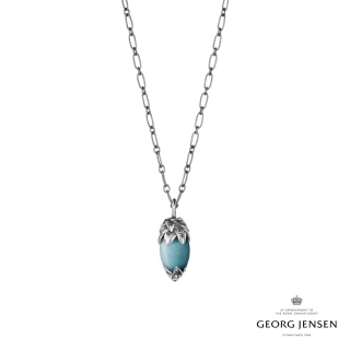 【Georg Jensen 官方旗艦店】2026 HERITAGE 項鍊(氧化純銀 藍石英)