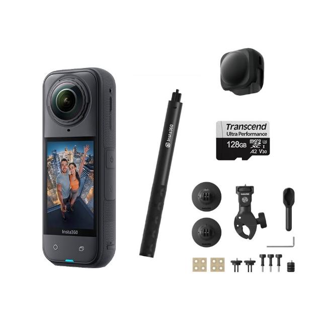 【Insta360】X5 360°口袋全景防抖相機 機車套組