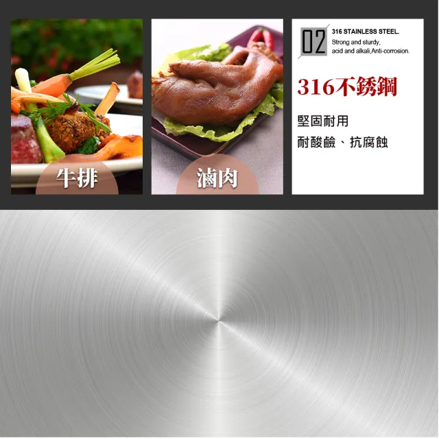 【PERFECT 理想】極緻316蘋果型炒鍋33CM單把(台灣製造316)