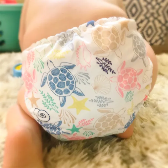 【Mama Koala】口袋式布尿布3.0六件組成長型(嬰兒布尿褲可調節 內附4層竹纖維尿墊)