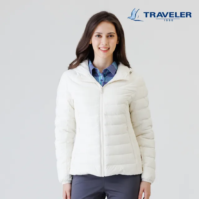 【TRAVELER 旅行者】女款防風撥水羽絨外套/可銜拉｜252TR907(撥水/羽絨/防風)