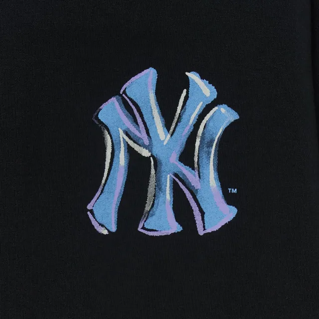 【MLB】背後大Logo長袖大學T 紐約洋基隊(3AMTB3254-50BKS)