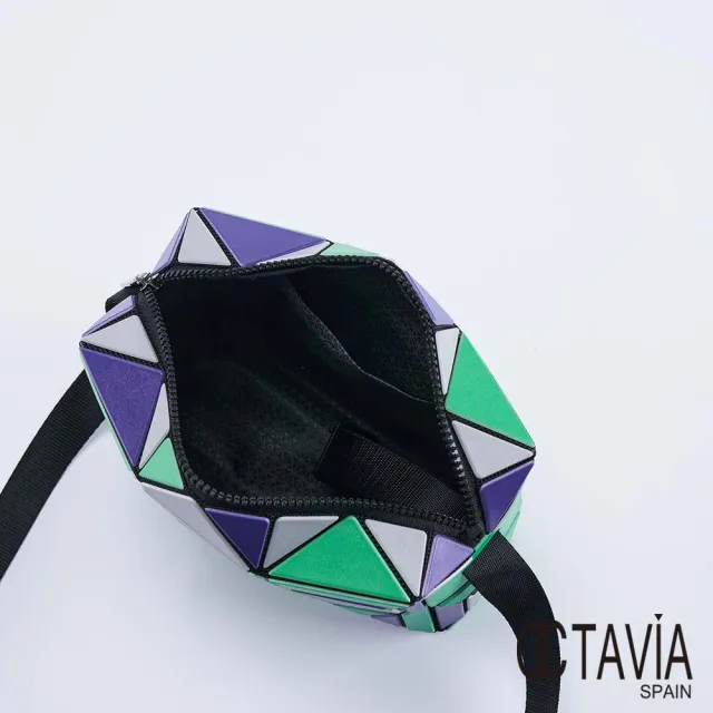【OCTAVIA 8】雙11 OCTAVIA 8 -  教堂彩窗 幾何三角立體四方斜背小包 - 三色可選(迷你肩背包 斜 