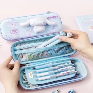 【SANRIO 三麗鷗】正版授權 鉛筆盒 3D立體三麗鷗 美樂蒂 酷洛米 大耳狗 文具收納(立體圖案 療癒鉛筆盒)