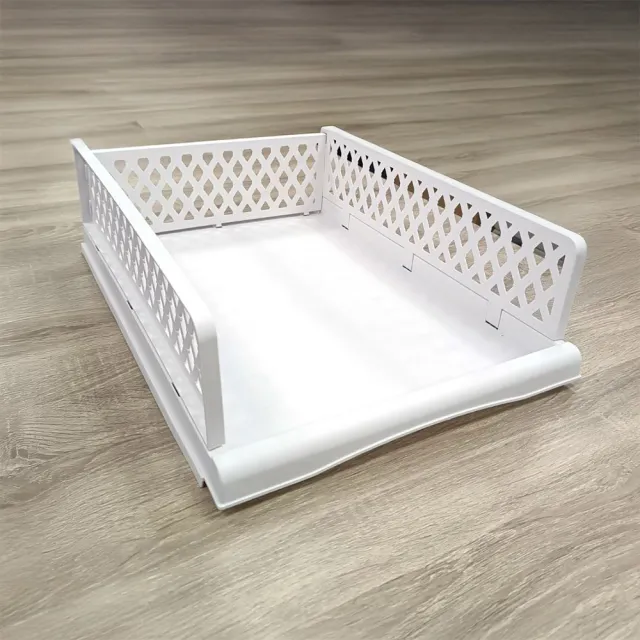 【VENCEDOR】折疊式疊加抽取式收納框 - 大高款 2入組(大號尺寸 45X33X25cm)