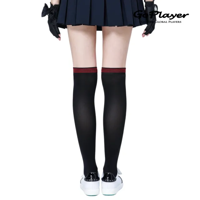【GoPlayer】女膝上長筒襪-兩雙組(長筒襪 膝上襪 竹炭)