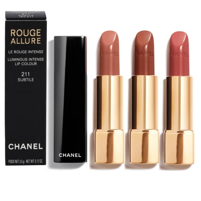 CHANEL香奈兒 超炫耀的唇膏系列3.5g任1款 209知已 211敏銳 212特色-國際航空版