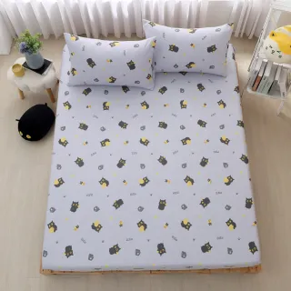 【HOYACASA  禾雅寢具】黃阿瑪聯名款-精梳棉床包枕套二件組-搜可史估奈(單人)