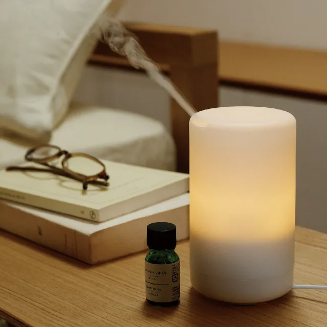 【MUJI 無印良品】超音波芬香噴霧器+精油10ml/490元款式(日本扁柏/薄荷胡椒/薰衣草/茶樹/佛手柑)