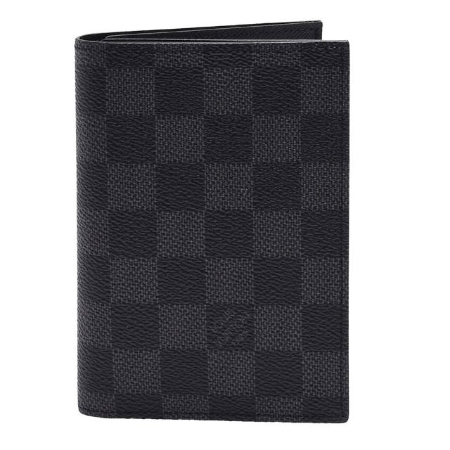 LV LOUIS VUITTON路易威登 N64411 經典 Damier Graphite 帆布萬用卡夾