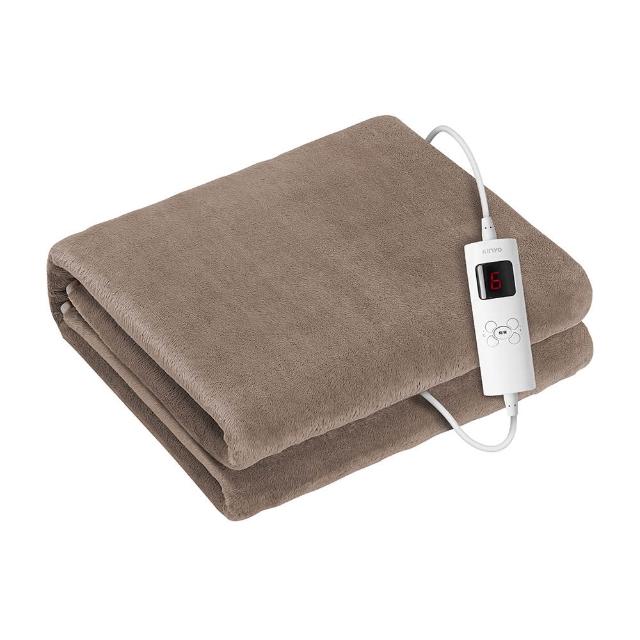 【KINYO】雙人溫控電熱毯 六段溫控/法蘭絨(床墊型 EB-228)