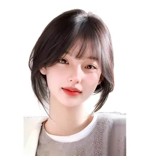 【MoonDy】假髮 女生假髮 劉海髮片 真髮假髮 真人髮絲髮片 中分假髮 劉海髮片 胎毛劉海髮片 自然