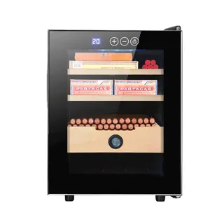 【Lezun】48L電子恒溫恒濕雪茄櫃 養茄櫃 雪茄盒(紅酒櫃 養茄房 雪茄恒溫櫃)