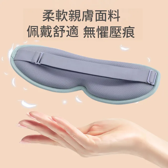 【ANTIAN】無線加熱3D熱敷眼罩 三檔調溫 眼部SPA護眼蒸汽眼罩 遮光助眠眼罩 睡眠眼罩